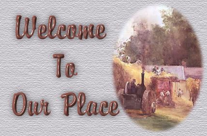 Welcome sign for Scenic 
Farm set by Marie