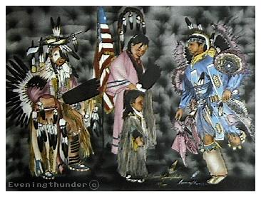 Painting: When We Dance The Spirits Dance by
L David Evening Thunder